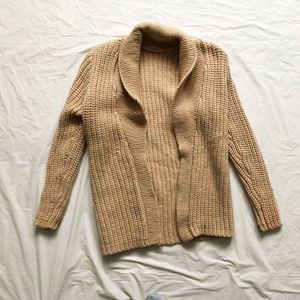 Women Long Sleeve Open Front Hand Knit Cardigan